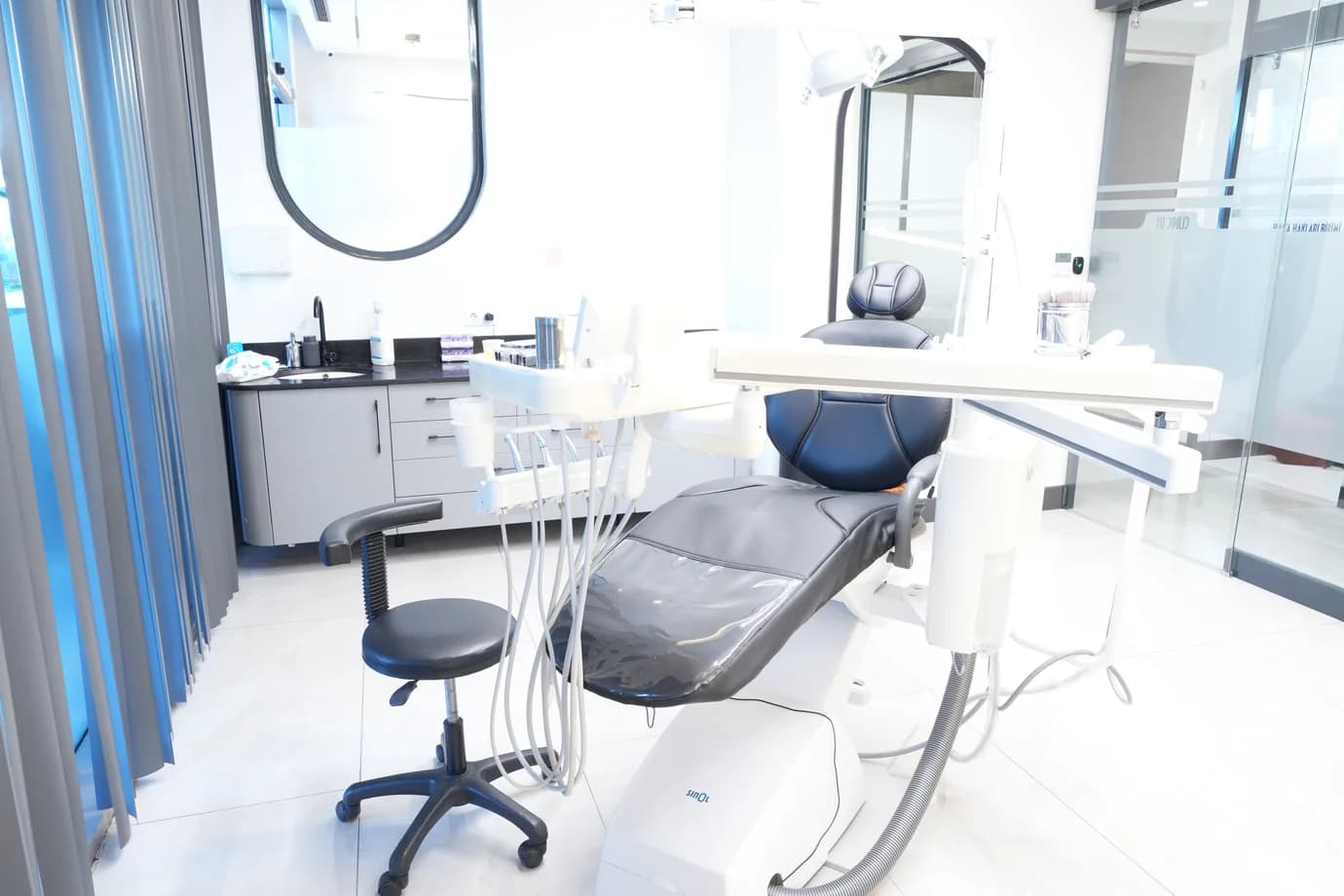 Reception and waiting area seating corner